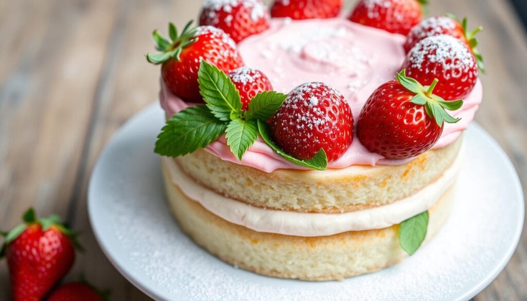 vanilla and strawberry cake recipe