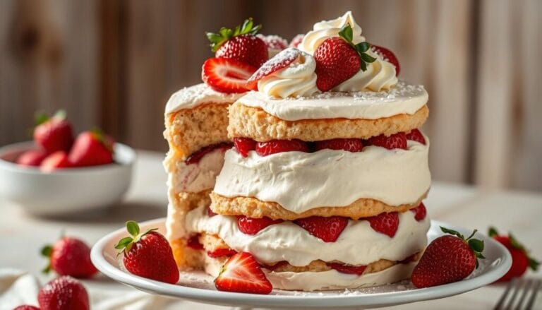 strawberry shortcake ice cream cake